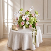 Centre de table de mariage de luxe haut de gamme, arrangement floral artificiel pour la location d'événements et la décoration de table