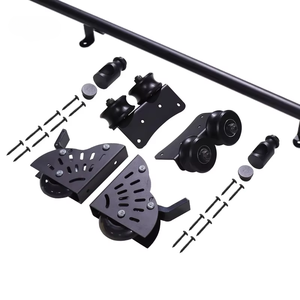 رف كتب متحرك فاخر من الفولاذ الكربوني الأسود مع نظام سكة انزلاقية صامتة وسلسة، طقم أدوات سلم انزلاقي للبيع بالجملة - Product Image 5