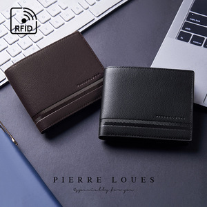 Pierre Lques <b>Men's</b> <b>Wallet</b> 5 Inch <b>RFID</b> Protection Multi-Card Slot Black Lightweight Everyday Use - Product Image 2