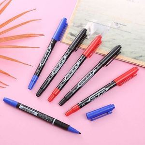 Marqueur permanent double pointe 3 couleurs noir, à base d'eau, imperméable, non effaçable, pour l'art et le bureau, stylo à ligne fine - Product Image 4