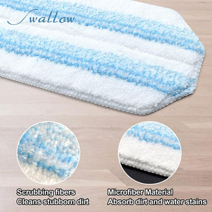 La testa del mocio in microfibra al posto del tappetino Vileda O-Cedar H2proO può essere lavata con il motivo della mano per la pulizia del pavimento di casa - Product Image 4