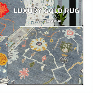 Tapis en laine géométrique de luxe moderne pour salon, décoration intérieure, grand tapis d'appoint pour table basse, utilisation automobile - Product Image 2