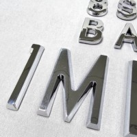 Nuevo estilo Metal cromo letras alfabeto moda DIY nombre joyería hallazgos artesanías para collar pulsera