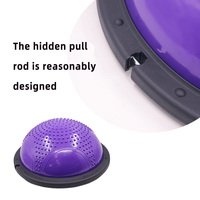 Les balles d'équilibre professionnelles et les demi-balles gonflent la boule de stabilité coussin d'air multifonction noir pour les jouets de yoga pour les enfants