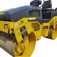 Mini rouleau compresseur BOMAG BW120AD-4 BW120AD-5 utilisé Offre Spéciale 5 tonnes 90% nouveau 24.6kw nouveau moteur Kubota Construction à bas prix