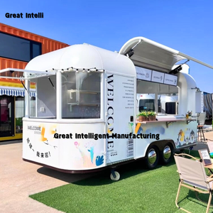 Cuisine mobile entièrement équipée en acier inoxydable, camion de nourriture de Chine pour les collations, caravane de boissons, thé à bulles de bière - Product Image 3