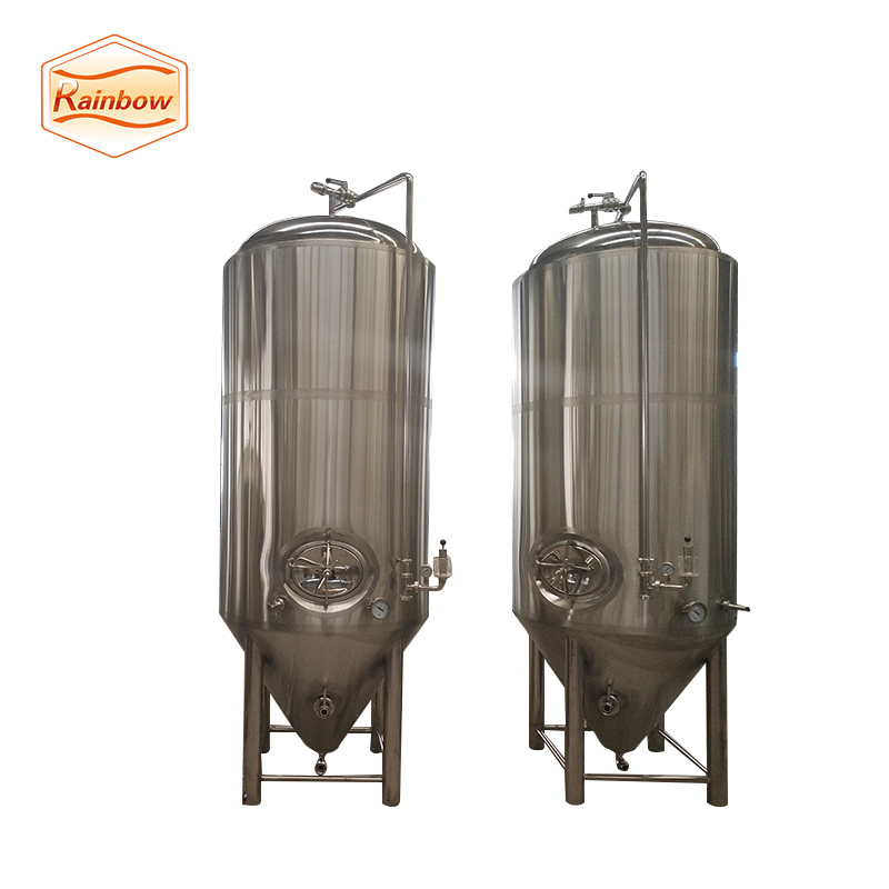 Cuve de fermentation de bière en acier inoxydable de contrôle PID/PLC plat de Fossette veste De Refroidissement