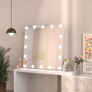 Pour le miroir de courtoisie LED Hollywood avec fonction Dimmable <span class=keywords><strong>Produit</strong></span> de miroir LED moderne - Product Image 1