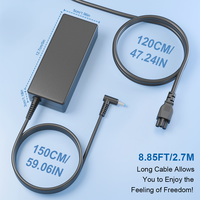 Adaptor Daya Laptop Notebook 90W 4.5x3.0mm DC Connecter Pin 19.5V 4.62A Daya Tinggi untuk HP