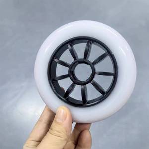 YSMLE profesional de alto nivel, alta calidad, SHR, doble dureza, doble capa, patín en línea, ruedas de <span class=keywords><strong>PU</strong></span> de 110MM - Product Image 5