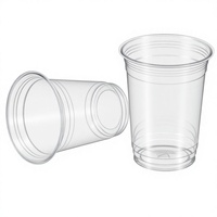 Gobelets à smoothie Kingstar 20 oz en PET transparent de qualité supérieure avec couvercles à dôme prêts à l'emploi pour les bars à jus
