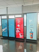 70 "75" 86 "plein écran Android pliable lecteur de publicité affiche kiosque écran tactile LCD support de sol affichage numérique