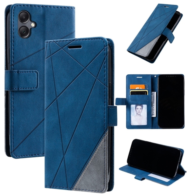 For Samsung Galaxy A06 4G Skin Feel Splicing Leather Phone Case