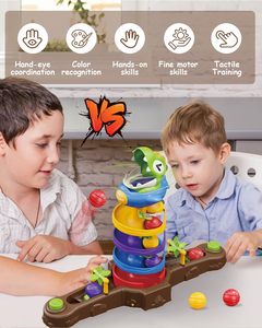 Jouets de bataille de billes rotatives EPT Catapult Balls, jeu de billes de dinosaure de bureau, jeu de société électronique familial - Product Image 2