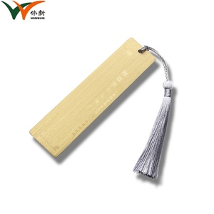 Marcapáginas de Metal Irrompible de Lujo con Etiqueta Personalizada de la Empresa y Borla Gris - Product Image 2