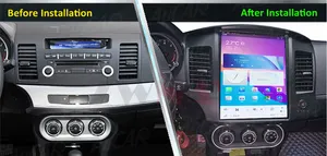 Tesla Phong Cách Android 11 Đài Phát Thanh Xe Cho Mitsubishi Lancer EX 2009 2019 Xe Đa Phương Tiện Máy Nghe Nhạc Không Dây Carplay 4G