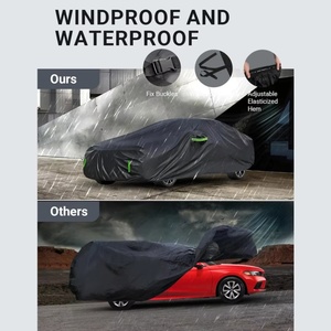 Housse de <span class=keywords><strong>voiture</strong></span> imperméable pour <span class=keywords><strong>Honda</strong></span> Civic 2016-2024, coupe-vent, anti-neige, anti-pluie, anti-grêle, protection UV, entièrement utilisable en extérieur et en intérieur - Product Image 4