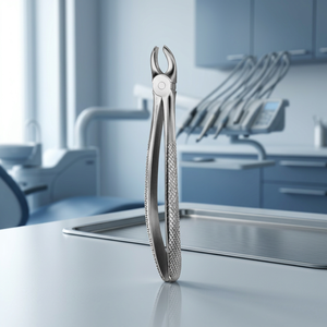 Pinzas molares superiores derechas Fig. 17, mango estriado plateado, instrumento quirúrgico dental manual, Clase II, certificado CE, 30 posiciones de mandíbula - Product Image 5