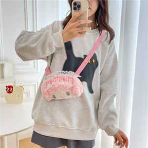 Trọng lượng nhẹ sang trọng Túi Kawaii phim hoạt hình mô hình lưới TRIM Crossbody tổ chức cho cô gái đi du lịch - Product Image 6