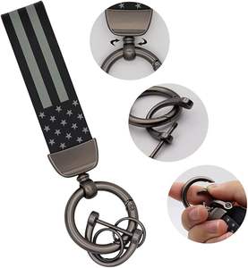 Mini bolso <span class=keywords><strong>de</strong></span> mano con bandera dorada clásica <span class=keywords><strong>de</strong></span> EE. UU., llaveros para niños, separador <span class=keywords><strong>de</strong></span> camiones, lazo para bicicleta, equipo <span class=keywords><strong>de</strong></span> seguridad para motocicleta, cuero, Zinc - Product Image 3