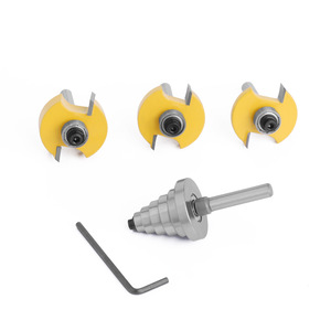 ชุดดอกเราเตอร์ปลายคาร์ไบด์ ขนาด 1/4 3/8 1/2 นิ้ว แบบปรับได้ สำหรับงานกัดร่องไม้ - Product Image 5