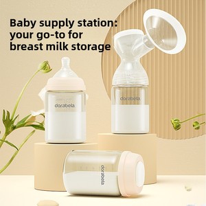 Bouteille de stockage de lait maternel en verre Dorabela avec connexion directe à large diamètre, modèle 6017, fabriquée en Chine continentale - Product Image 5