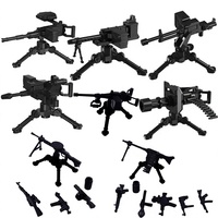Blocs de construction à assembler, accessoires pour figurines, modèle d'arme, pistolet de montagne, mitrailleuse Gatling NSV, jouet militaire