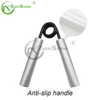 Empuñadura eléctrica de terapia de aluminio plateado antideslizante con logotipo personalizado de Zhensheng