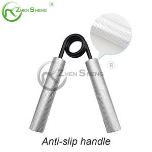 Zhensheng индивидуальный логотип Противоскользящий серебристый алюминиевый терапевтический ручной захват - Product Image 2