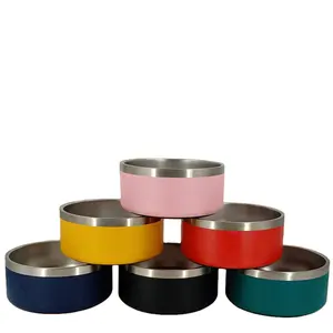 stainless steel dog bowl cat dish/pet feeding bowl Round Shape Stainless Steel Dog Feeding Bowl