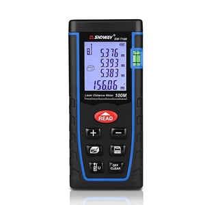 เครื่องวัดระยะเลเซอร์ SNDWAY T100 ระยะ 100 ม. 328 ฟุต พร้อมระดับน้ำฟองอากาศ เครื่องมือวัดระยะทางสำหรับงานก่อสร้าง - Product Image 1