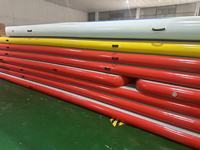 Piste d'air gonflable portable en PVC DWF de 12 m x 2 m x 20 cm pour la gymnastique, la danse, les studios et l'usage domestique