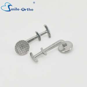 Prezzo di fabbrica di alta qualità Smile-orto anticipo apparecchio dentale ortodontico legabile doppi ganci linguale bottoni 9.83mm - Product Image 1