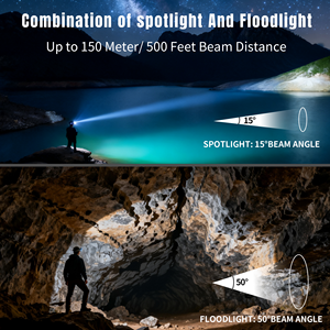 Testé pour les températures extrêmes allant de -20 °   C à 50 °   C, la lampe frontale de pêche convient à toutes les conditions météorologiques - Product Image 2
