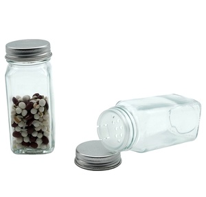 Bocaux à épices carrés transparents en verre de 120 ml pour <span class=keywords><strong>sel</strong></span>, poivre, cumin, piment, ail, oignon, cannelle en poudre, céleri, <span class=keywords><strong>sel</strong></span> - Product Image 3