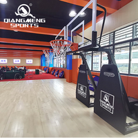 Équipement d'entraînement de terrain Hauteur réglable professionnelle 6.5-10 'Cerceau de basket-ball portable avec roues