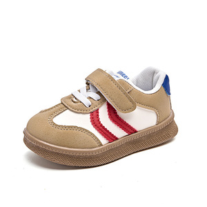 <span class=keywords><strong>Scarpe</strong></span> da ginnastica per bambini con suola morbida e chiusura a strappo, nuove collezioni autunno 2026, tomaia in pelle, per bambini da 1 a 6 anni - Product Image 2