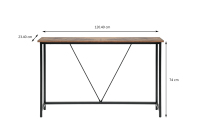 Table console en bois rustique, table étroite pour entrée, table étroite pour canapé, table pour salon, table pour couloir, table pour entrée