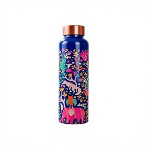 Botella de Agua de Cobre con Logotipo Personalizado, Promociones, Calidad Premium, Diseño Clásico, Tapa Apta para Lavavajillas, Exportador, Artículos de Bebida Sostenibles - Product Image 1