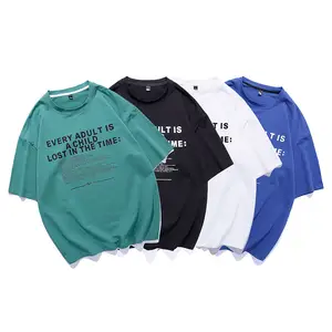 Produttori di moda maschile top all'ingrosso uomo manica corta stampa abbigliamento uomo personalizzato t-shirt t-shirt in cotone