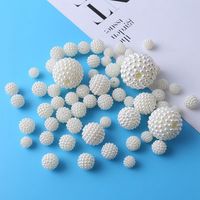 Perles en vrac de type Bubblegum Bayberry ABS, 500 grammes, pour vêtements, multicolores, perles rondes en plastique en vrac