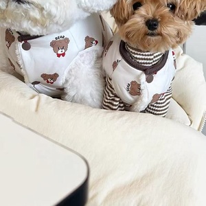 Manteau d'hiver pour chien et chat avec crochet de laisse intégré, motif imprimé, durable, pour les chiens de type Newfoundlander et les petits chiens de race. - Product Image 3