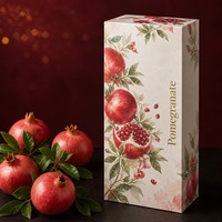 Op maat gemaakte granaatappel cadeaudoos herfstkunstdesign zachte zaadfruit stevige deksel basisverpakking groothandel OEM op maat