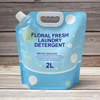 Sac liquide portable pour lessive, emballage spécial avec 5 couches de matériau de base épaissi, anti-fuite et résistant à l'écrasement