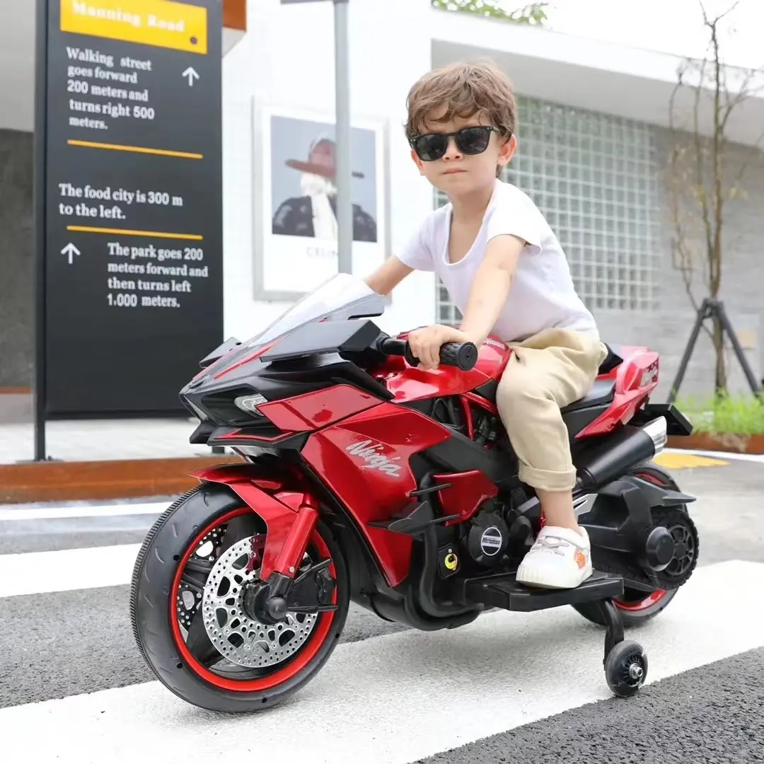 2022 Hot sale kids ride on car electric motorcycle for kids with children toy car