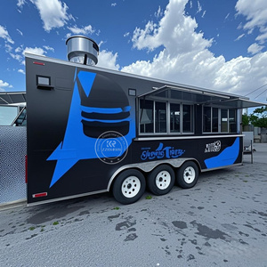 Thương mại thực phẩm di động xe tải Hotdog Hamburger thực phẩm xe van Snack giỏ hàng di động xe tải thức ăn nhanh Trailer với <span class=keywords><strong>CE</strong></span> - Product Image 3