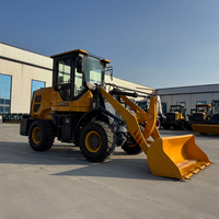 Chargeuse frontale compacte diesel avec cabine fermée, moteur Yuchai, pour travaux de terrassement et manutention de matériaux sur les chantiers de construction