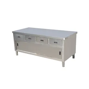 Professional Commercial Kitchen Stainless Steel Work Table heavy duty metal work tables