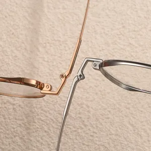 FANXUN 2415 Unisex Titanium Eyeglasses Frames New Fashion Trend With Wide Edge Thick Ring And Silk Small Box