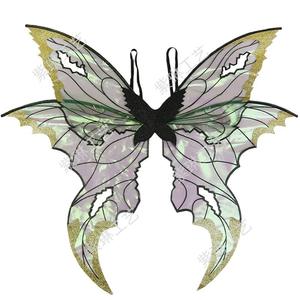 Novedad 2026: Accesorios de disfraz COS originales para fiestas y festivales, diseño transfronterizo, mariposa geométrica con ojales, estilo elfo. - Product Image 4